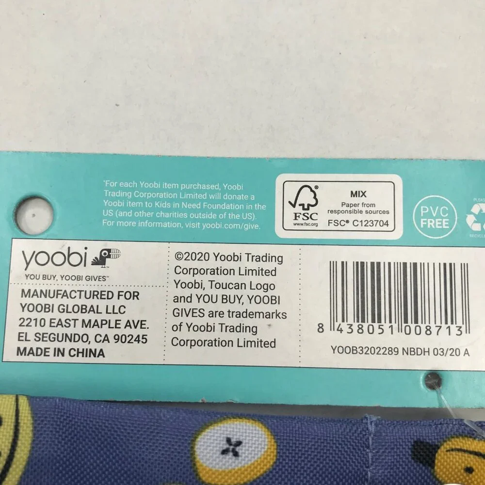 Yoobi Binder Zip Case and Coin Purse New